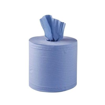 Standard Blue Centrefeed Roll 1 Ply 300m Long - Case of 6