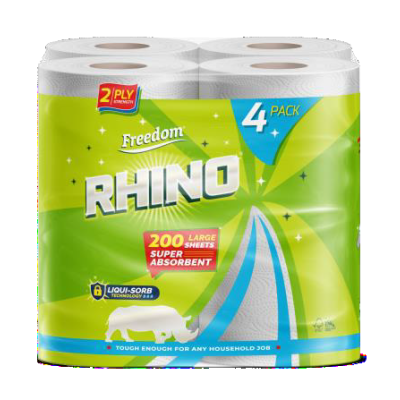 Rhino 2ply Wht Kitchen Roll (6 Packs of 4)