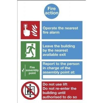 Photoluminescent Fire Action Vinyl Poster 25 x 30cm