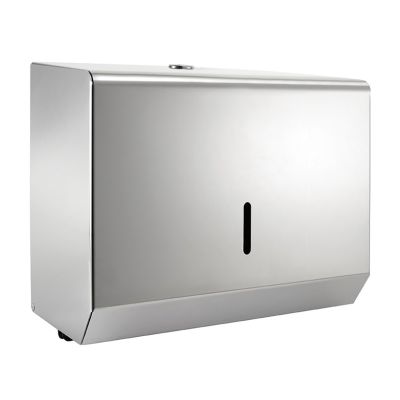 Small Hand Towel Dispenser Polished Stainless Steel
