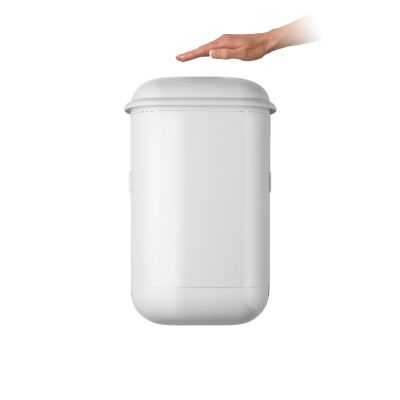 Podâ„¢ Petite Sensor Automatic Sanitary Bin in White