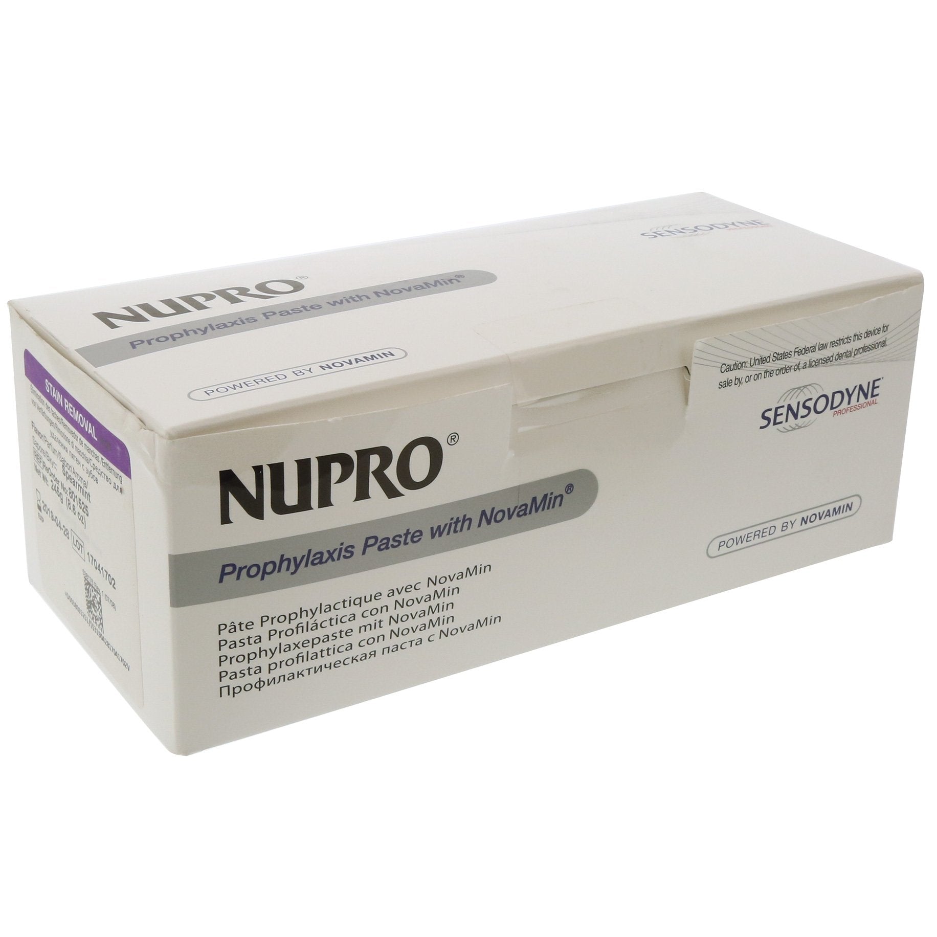 NUPRO Sensodyne Paste Cups Stain Removal - Orange with fluoride 