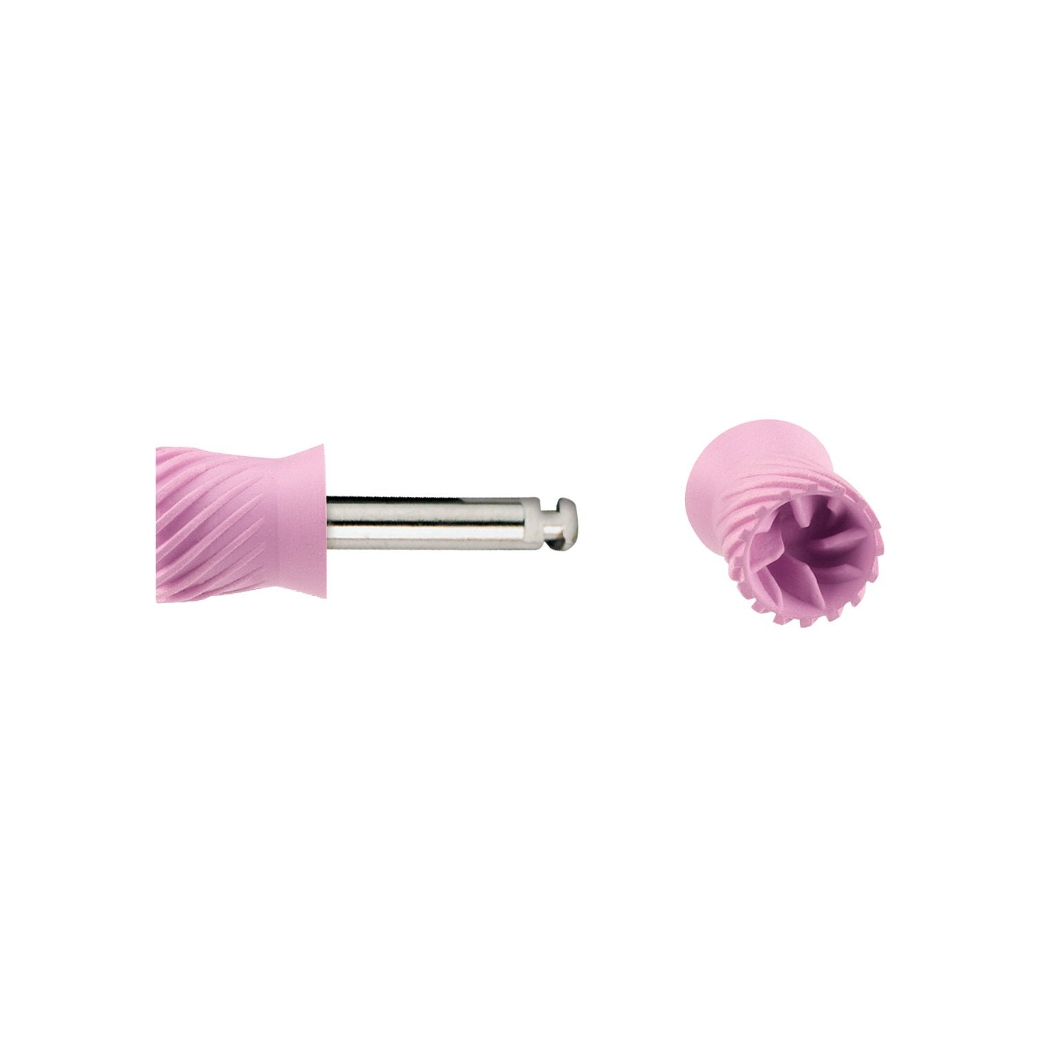 Young Prophy Cups Elite Flex, Short, Extra Soft, Pink, Latex Free, Latch Type 