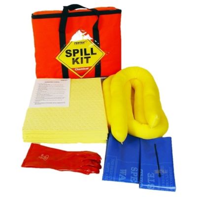 Fentex 40 Litre Spill Kits for Railway Vehicles in Orange PVC Bag