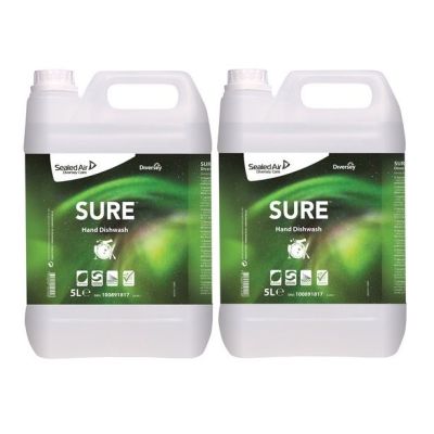 SURE Hand Dishwash Detergent 5 Litre x 2