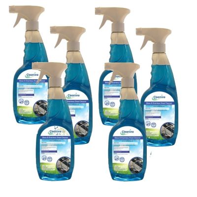 Cleanline Eco Glass and Stainless Steel Cleaner (6 x 750ml)