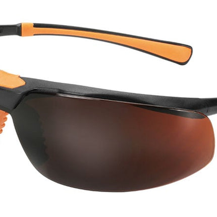Safety Glasses Amber Lens, Black Frame 