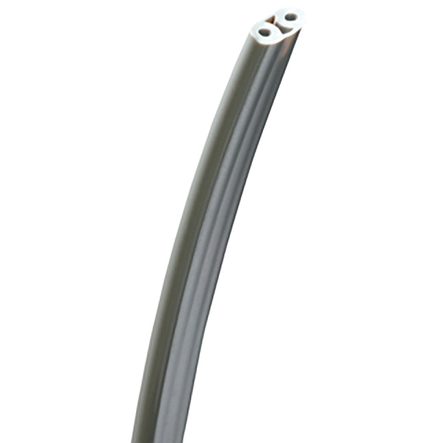 2 Hole Straight Tubing Grey 