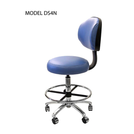 DS4N Stool Nurses Double Curvature Backrest Koala Light Grey 