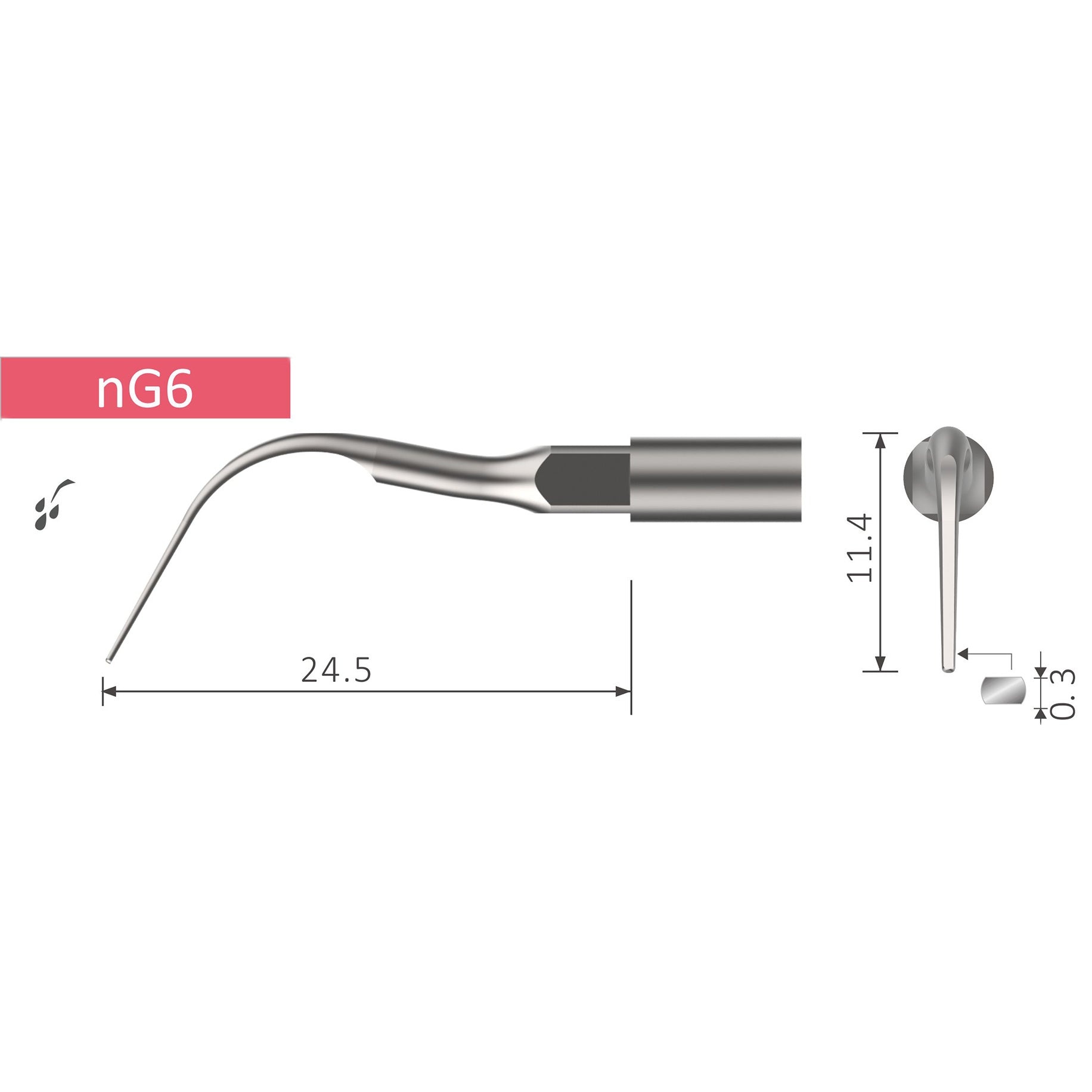 UnoDent NG6 Scaling Tip - NSK Type 