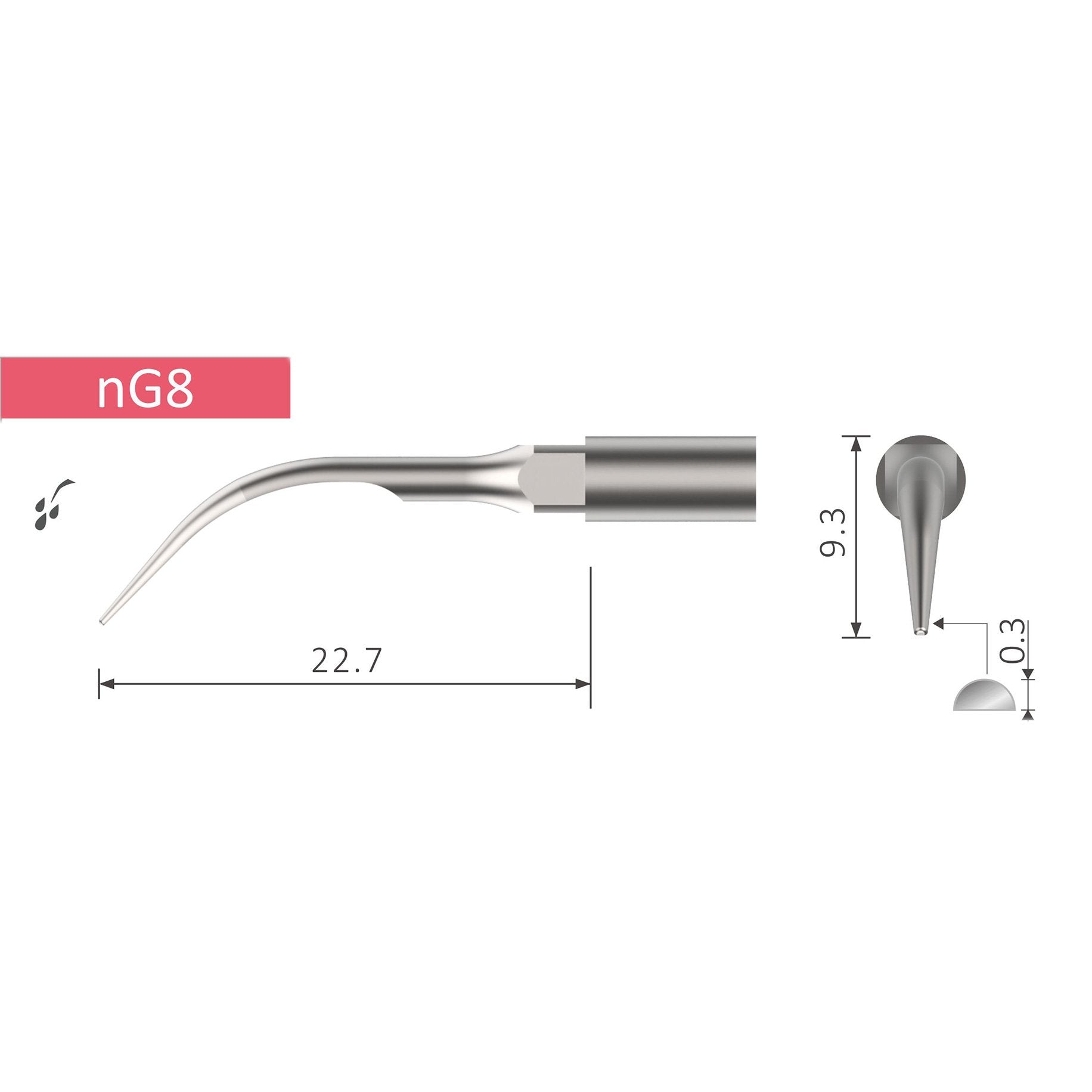 UnoDent NG8 Perio Tip - NSK Type 