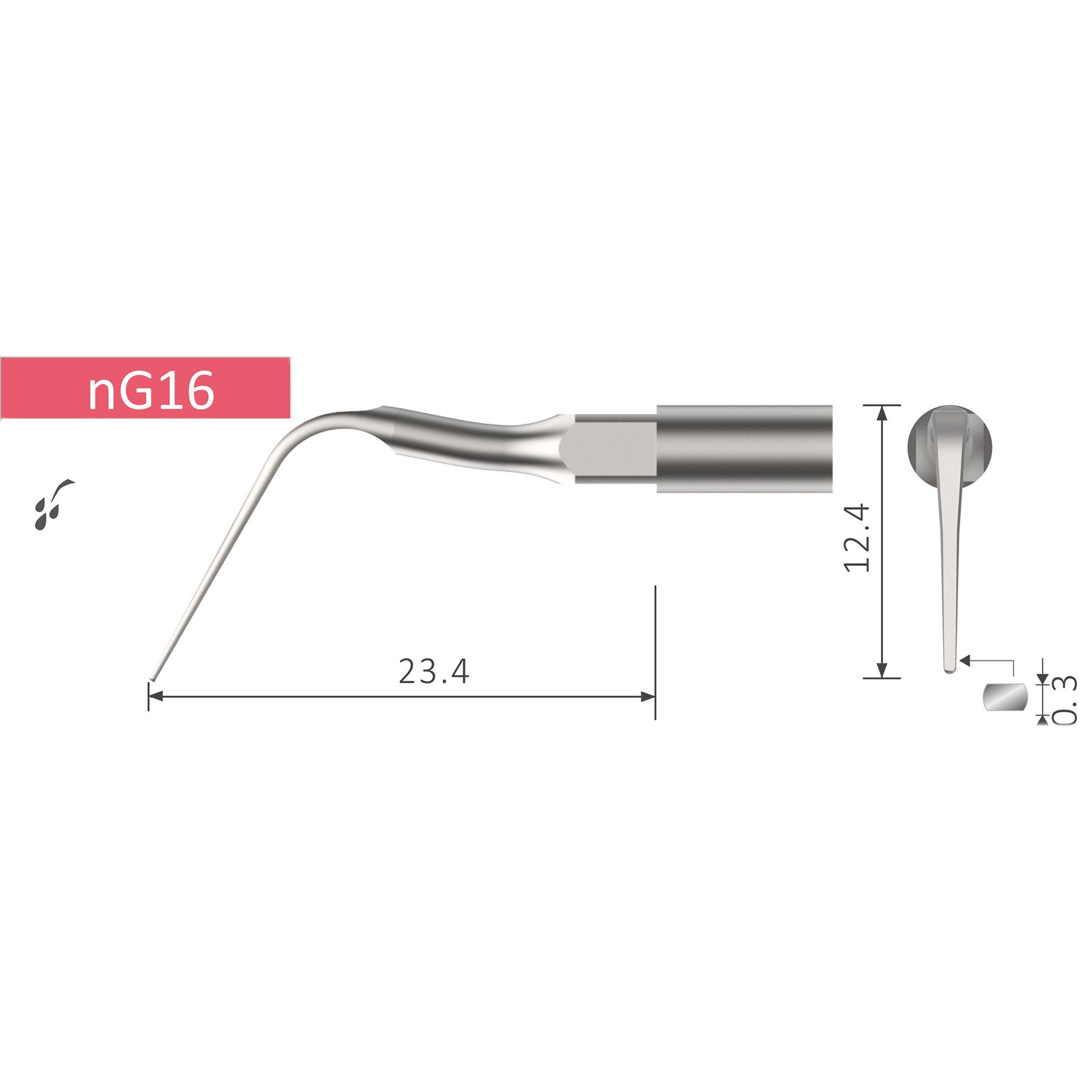UnoDent NG16 Perio Tip - NSK Type 