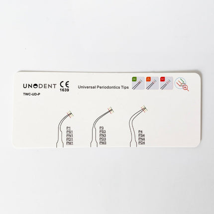 UnoDent Tip Wear Card Universal Periodontics Tips 