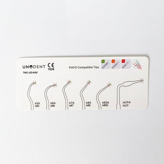UnoDent Tip Wear Card KaVo Compatible Tips 