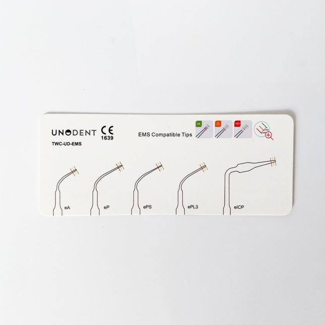 UnoDent Tip Wear Card EMS Compatible Tips 