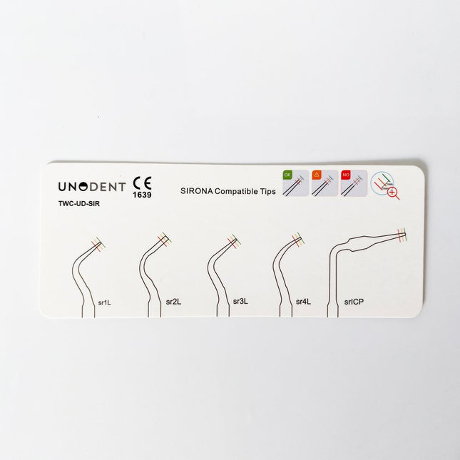UnoDent Tip Wear Card Sirona Compatible Tips 