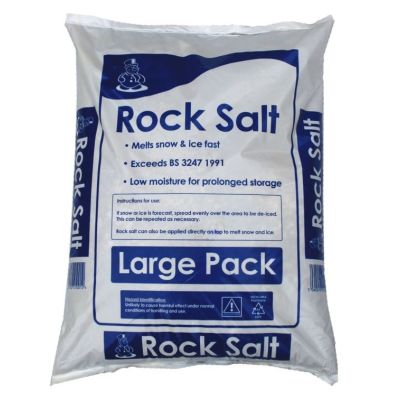 White De-icing Rock Salt 23kg Bag