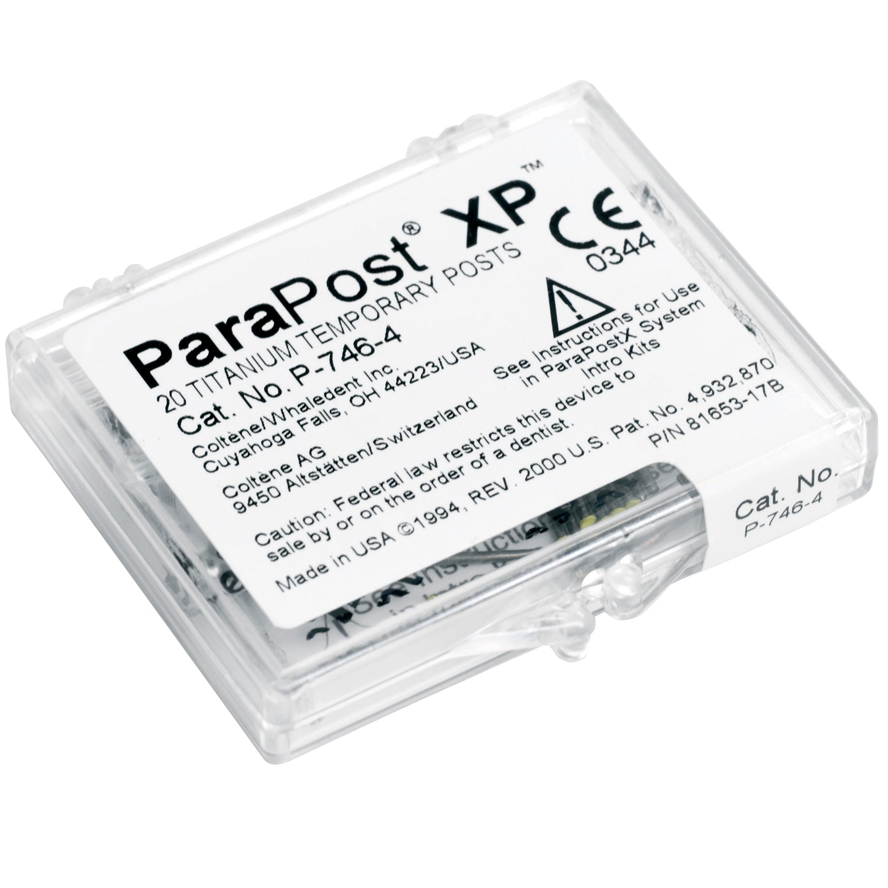 ParaPost XP Titanium Temporary Posts P746-6    1.50mm    Black 