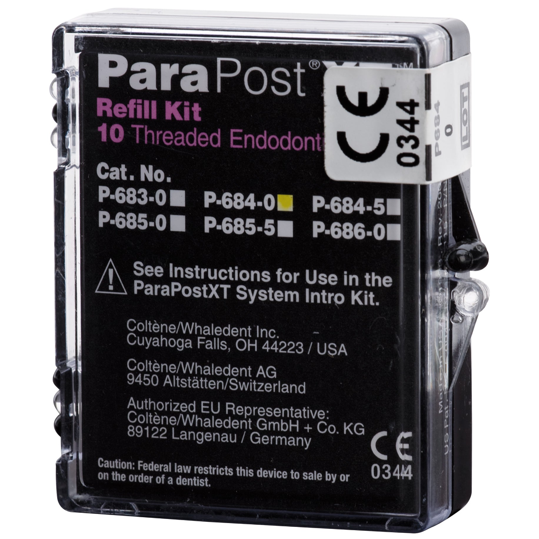 ParaPost XT Titanium Alloy Post P686-0    1.50mm    Black 