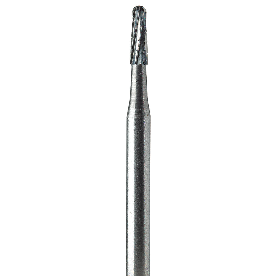 Oral Surgery Burs - Tungsten Carbide Non-Sterile 1702 (016) Domed Taper Fissure Cross Cut Stryker Shank 4 (44.5mm) 