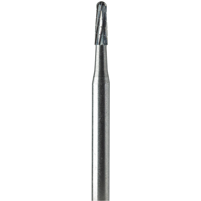 Oral Surgery Burs - Tungsten Carbide Non-Sterile 1703 (021) Domed Taper Fissure Cross Cut J Notch Shank 6 (44.5mm) 