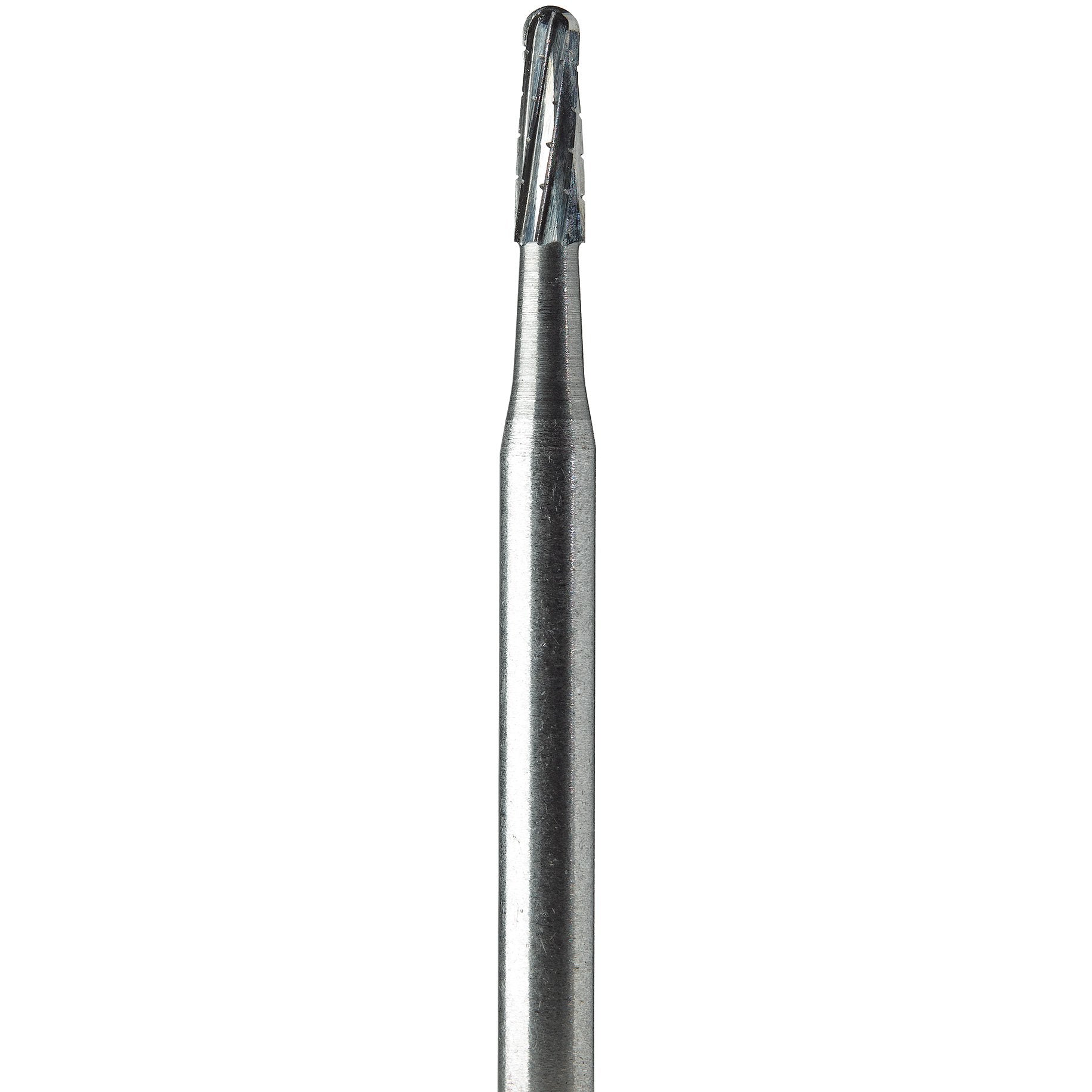 Oral Surgery Burs - Tungsten Carbide Non-Sterile 1703L (021) Domed Taper Fissure Cross Cut Stryker Shank 4 (44.5mm) 