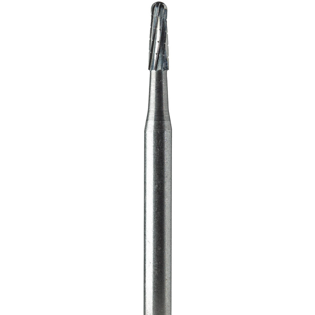 Oral Surgery Burs - Tungsten Carbide Non-Sterile 1703L (021) Domed Taper Fissure Cross Cut Stryker Shank 4 (44.5mm) 