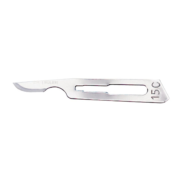 Scalpel Blades - Red, Sterile, Carbon Steel No. 15C (0221) 