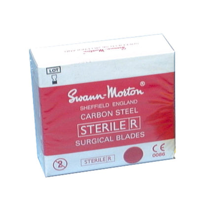 Scalpel Blades - Red, Sterile, Carbon Steel No. 11 (0203) 