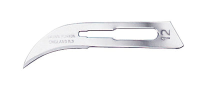 Scalpel Blades - Red, Sterile, Carbon Steel No. 12 (0204) 