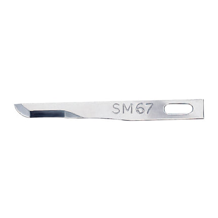 Scalpel Blades - Red,Sterile, Stainless Steel, Fine No. SM67 (5907) 
