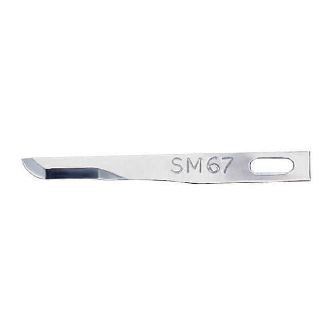 Scalpel Blades - Red,Sterile, Stainless Steel, Fine No. SM67 (5907) 