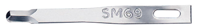 Scalpel Blades - Red, Sterile, Stainless Steel, Fine No. SM69 (5909) 