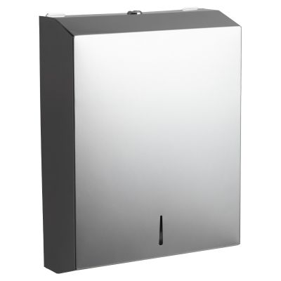 C21 C-Fold Hand Towel Metal Dispenser Silver