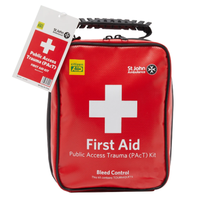 St John Public Access Trauma PAcT First Aid Kit with Tourniquet