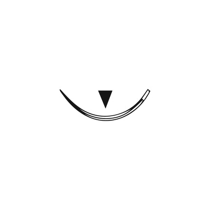 3-0 Undyed PGAFA Suture 18", C-6 Needle 18.7mm, 3/8 Circle Reverse Cut 