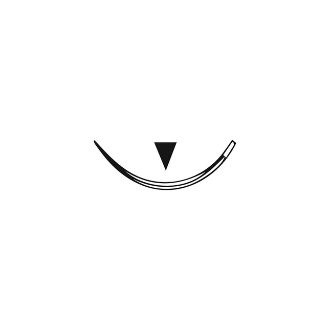 3-0 Undyed PGAFA Suture 18", C-6 Needle 18.7mm, 3/8 Circle Reverse Cut 