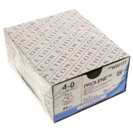 Prolene Blu Suture 45cm M1.5 W8015T 4/0 