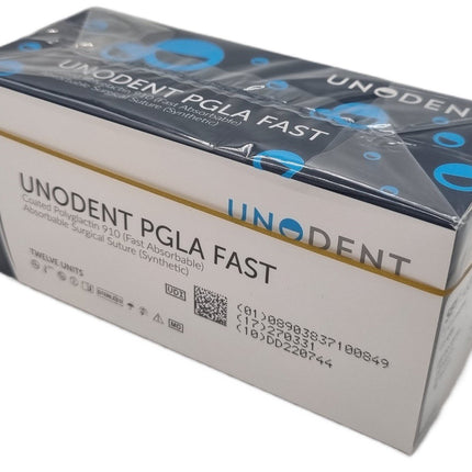 UnoDent PGLA Fast Absorbable Surgical Suture Gauge: 3/0, Length: 45cm, 1/2 circle, Cutting, 22mm 