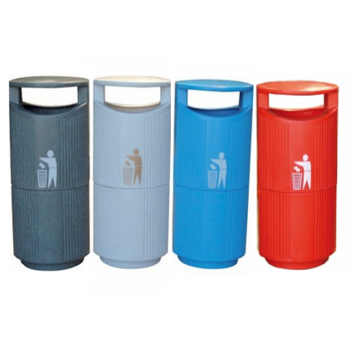 Outdoor Hooded Polyethylene Bin 94 Litre (Various Colours)