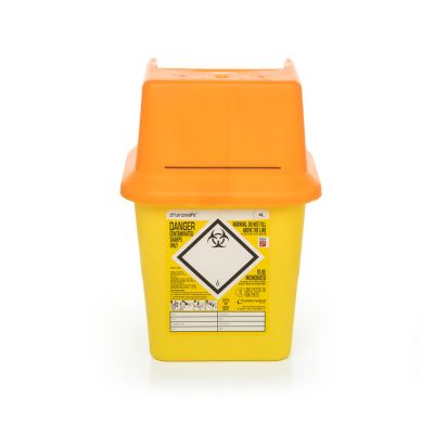 Sharpsafe 5 Litre - Orange Lid