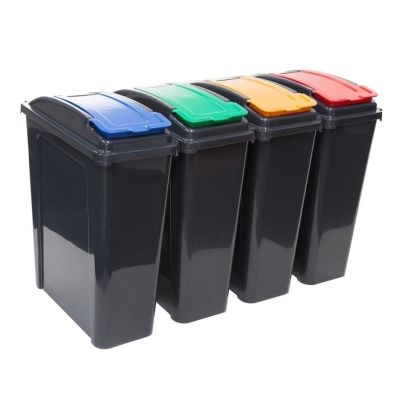 Trojan 25 Litre Slim Profile Lift Bins (Various Colours)