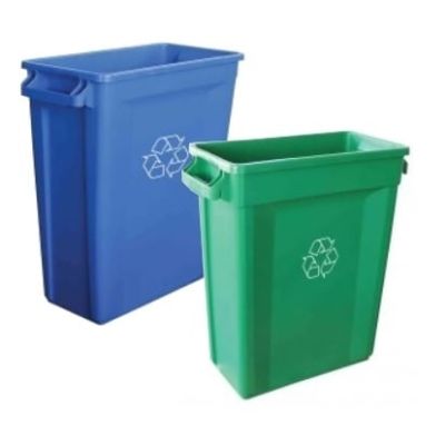 Slim Bin Recycling Logo Bins with Vent (Various Sizes)