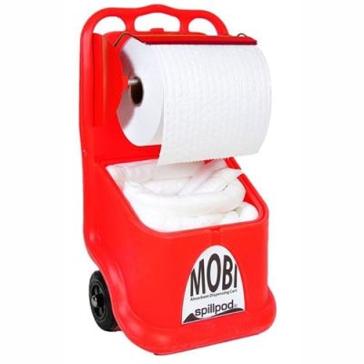 spillpodÂ® MOBI 2: Oil & Fuel Mobile Spill Cart 200 Litre