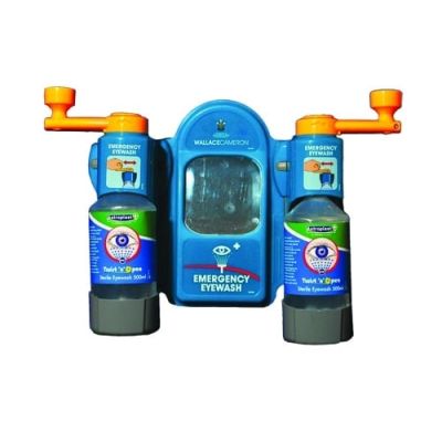 Wallace Cameron Blue Eyewash Station Fast Semi-Automatic System