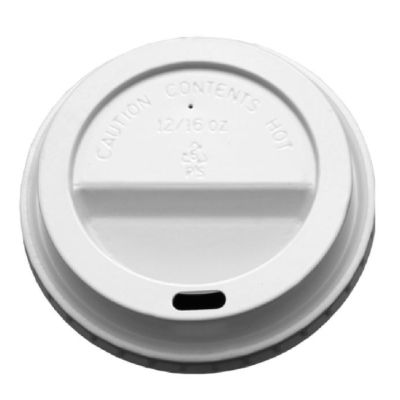 White Sip Lids for 12oz/16oz Disposable Cups (Case of 1000)
