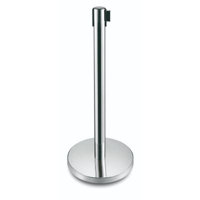 Receiving Belt Barrier End Post | Stainless Steel