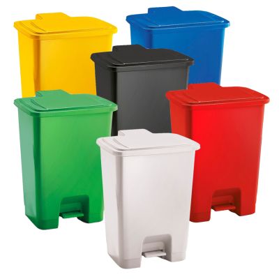 Trojan 60 Litre Plastic Step Pedal Bins (Various Colours)