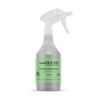 Bottle4Life for use with SoluCLEAN Food Safe Surface Sanitiser Sachets