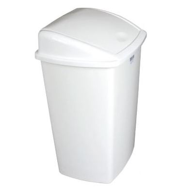Swing Top Bin 25 Ltr White
